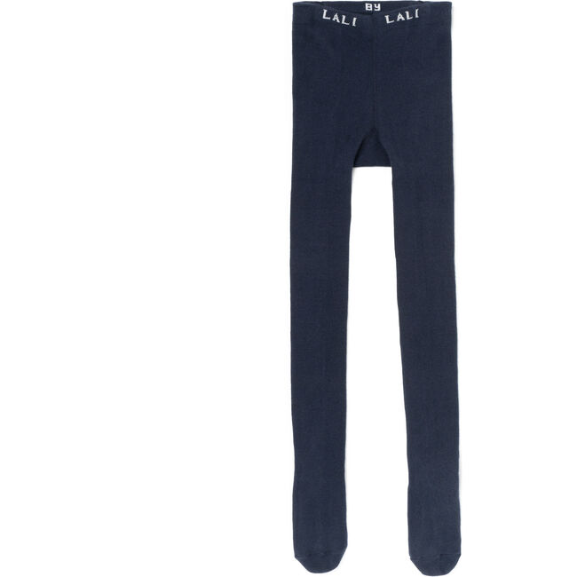 Cotton Tights, Navy - Tights - 2