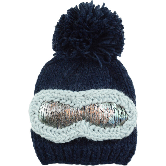 Ski Goggles, Navy - Hats - 1