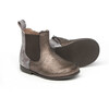 Ankel Boots In Laminated Leather, Copper - Booties - 2 - thumbnail