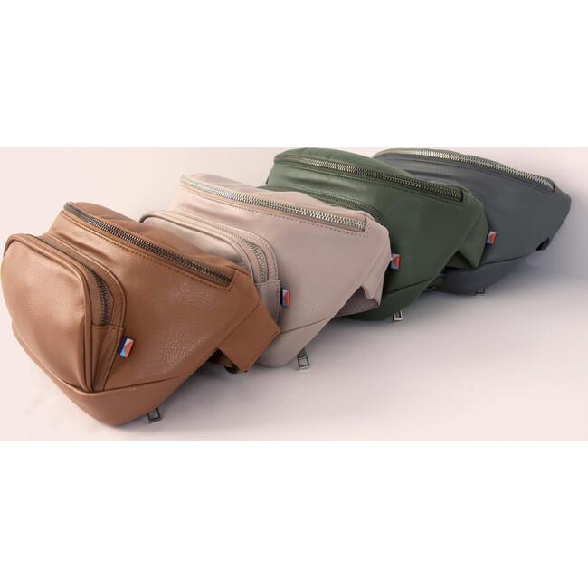 Minimal Diaper Belt Bag, Brown - Diaper Bags - 8