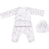 Magnolia Newborn Kimono Set, Mauve - Onesies - 1 - thumbnail