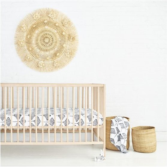 Organic Cotton Crib Sheet - Stingray, Denim - Crib Sheets - 2