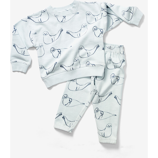 Harbor Seal Sweatpants, Sky - Sweatpants - 4