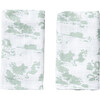 Set of 2 Burp Cloths, Agave Clouds - Burp Cloths - 1 - thumbnail