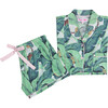 Women's Long Sleeve & Pant Set, Martinique Banana Leaf - Pajamas - 3