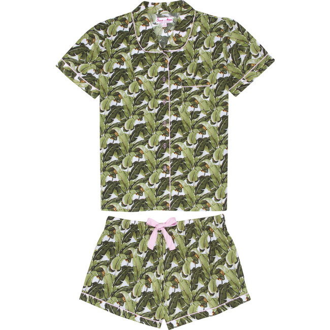 Women's Shirt + Boxer Set, Banana Leaf - Sant & Abel By Age | Maisonette
