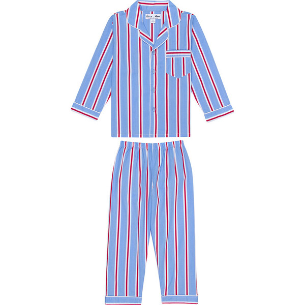 x Goop Kids Classic Long Set, Red & Blue - Sant & Abel Sleepwear ...