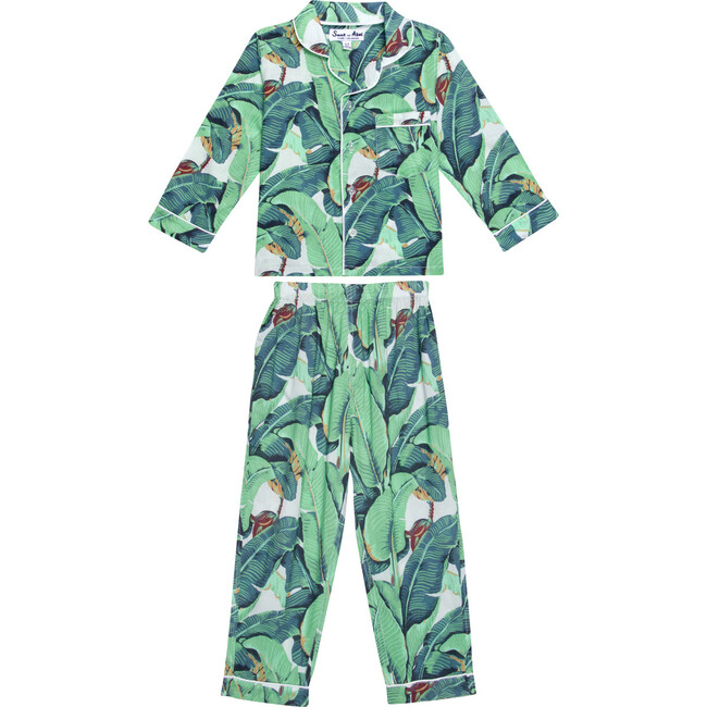 Kids Long Sleeve & Pant Set, Martinique Banana Leaf