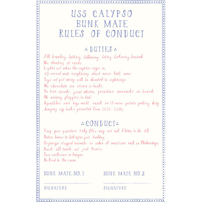 Bunk Rules Art Print - Art - 1