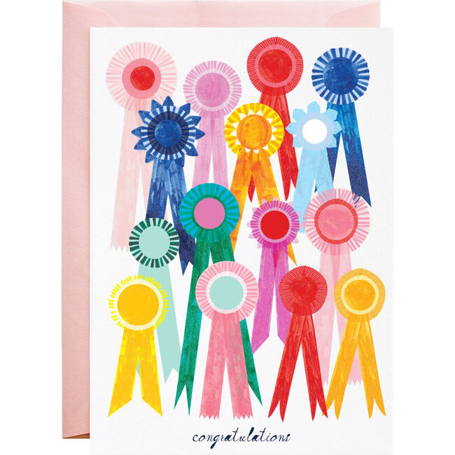 First Place Ribbon Congratulations Card