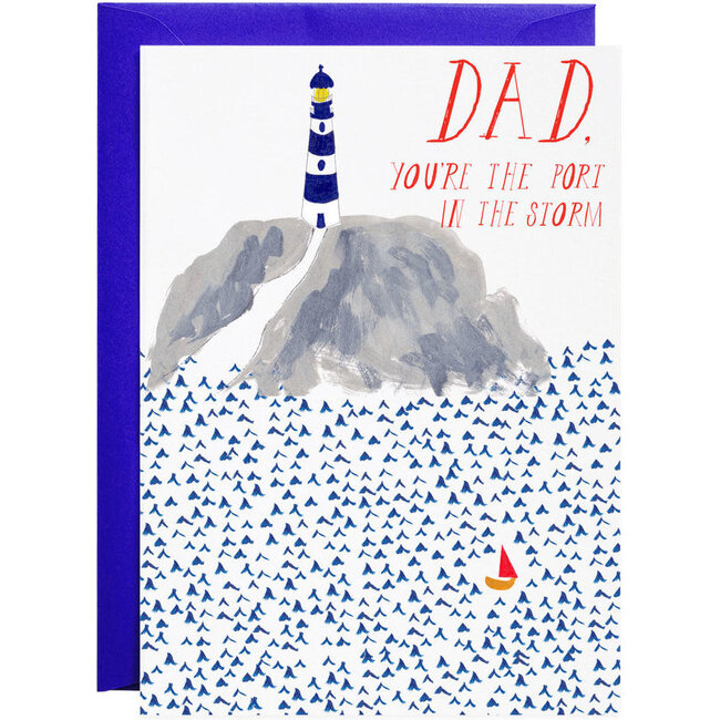 A Little Lost Sailboat Father's Day Card