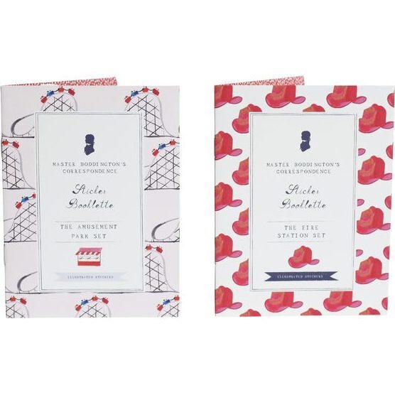 Set of 2 Sticker Booklettes, Amusement Park/Fire Station - Arts & Crafts - 1
