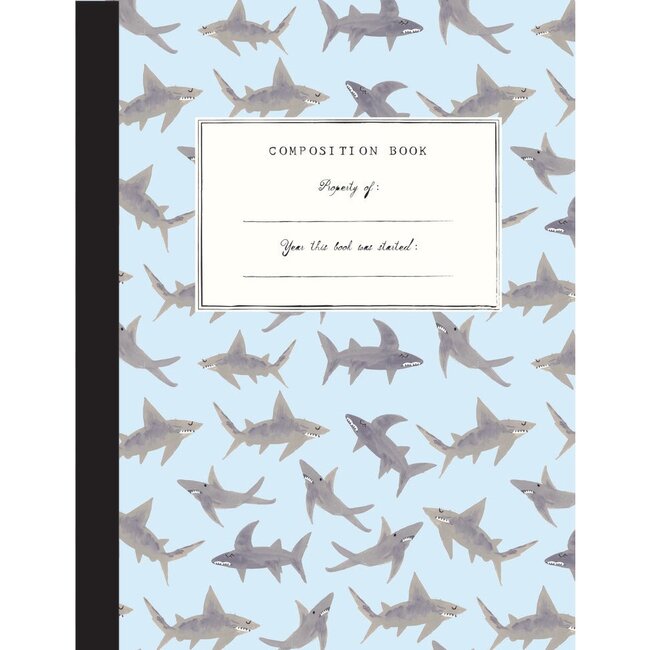 Set of 2 Composition Notebooks, Space/Sharks - Paper Goods - 2