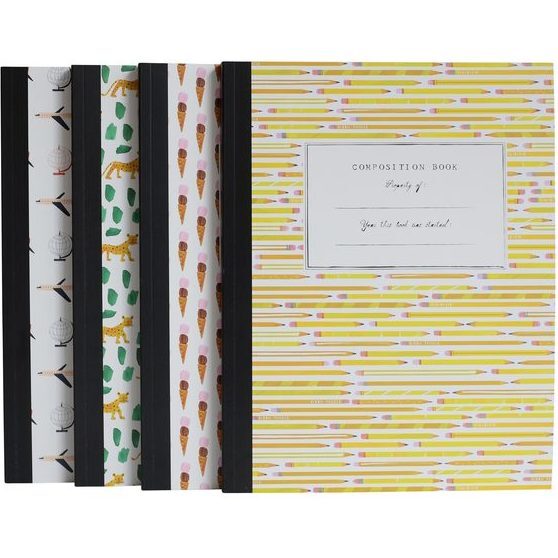 Assortment of 4 Composition Books - Paper Goods - 1