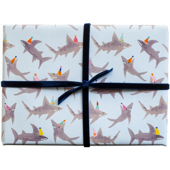 School of Sharks Gift Wrap