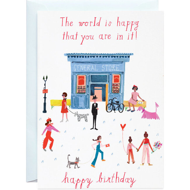 Party on Main Street Birthday Card