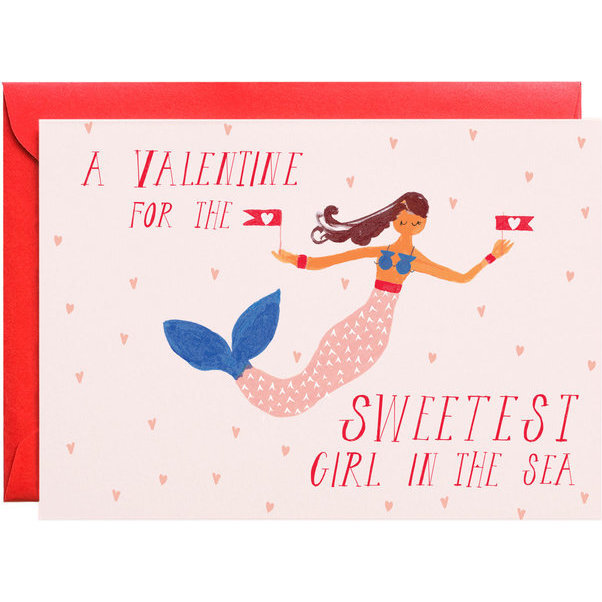 Be My Valentine, Mermaid Card - Paper Goods - 1