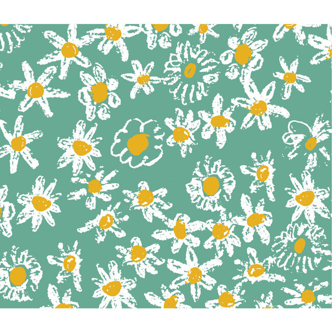 Green Daisy Fields Gift Wrap Set - Paper Goods - 1