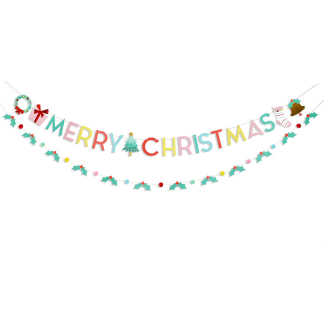 Holly Jolly Christmas Banner - Decorations - 1