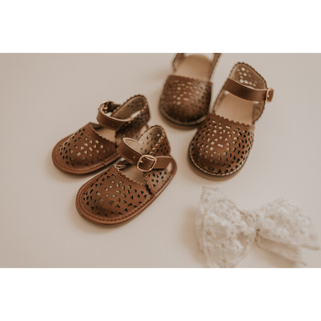 Leather Pocket Sandal, Hazelnut - Sandals - 3