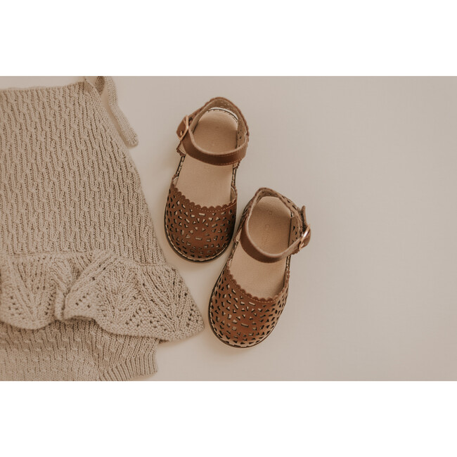 Leather Pocket Sandal, Hazelnut - Sandals - 5