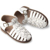 Leather Indie Sandal, Cotton - Sandals - 1 - thumbnail