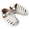 Leather Indie Sandal, Cotton - Sandals - 2
