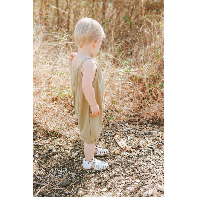 Leather Indie Sandal, Cotton - Sandals - 4