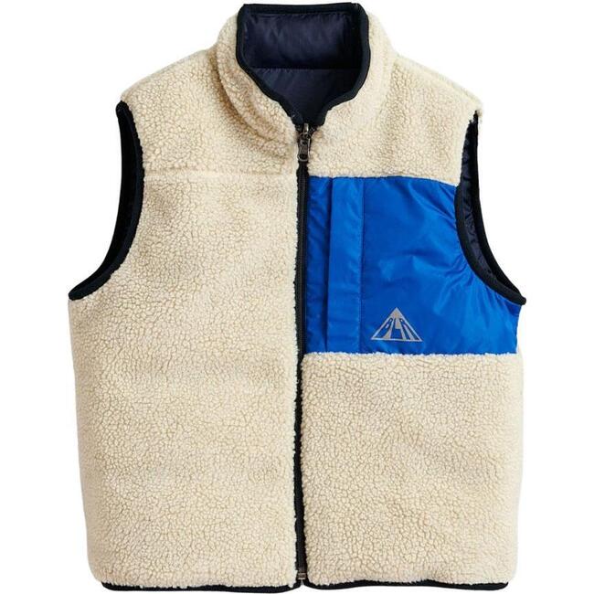 Hans Marine Reversible Vest, Navy - Vests - 1
