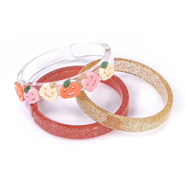 Pumpkin Bracelet Set of 3, Multi - Bracelets - 1
