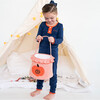 Jack O Lantern Applique Pajama Set with Ruffles, Navy - Pajamas - 3