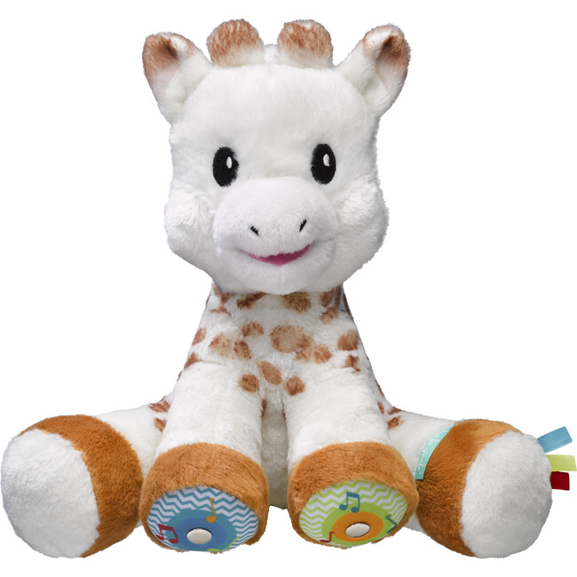 Sophie La Giraffe Touch & Play Plush Toy, White/Brown