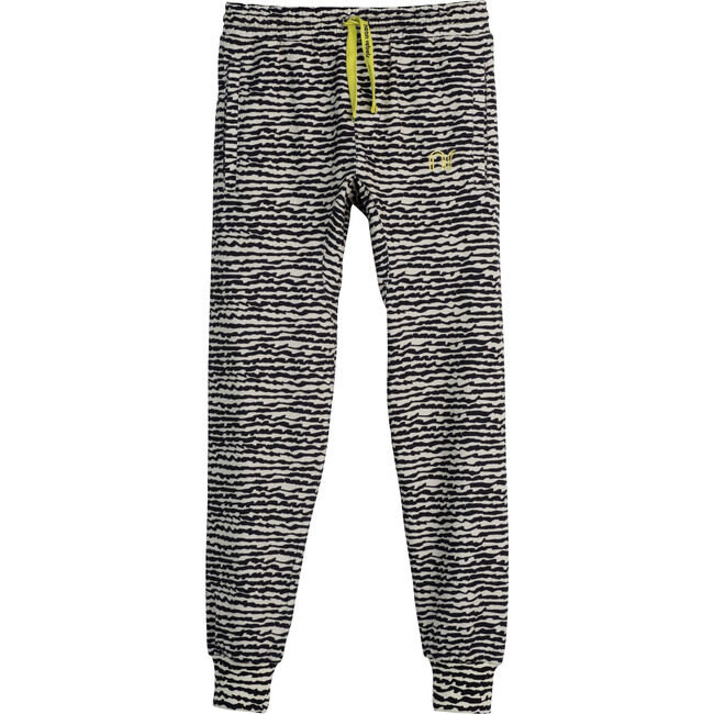 Arlo Jersey Joggers, Faded Black Fun Stripe