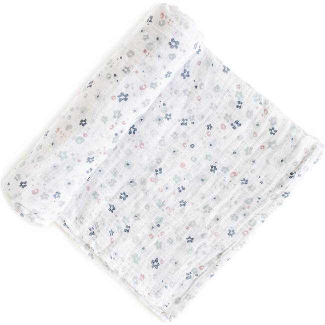 Bluebells Swaddle, Blue Floral - Swaddles - 1