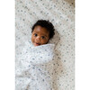 Bluebells Swaddle, Blue Floral - Swaddles - 2