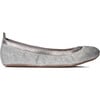 Miss Samara Flat, Silver Glitter - Flats - 1 - thumbnail