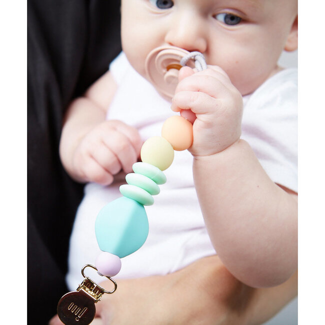 *Exclusive Rainbow Sherbet Pacifier Clip