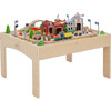 Preschool Play Lab Toys Country Train and Table Set, Wood - Transportation - 1 - thumbnail