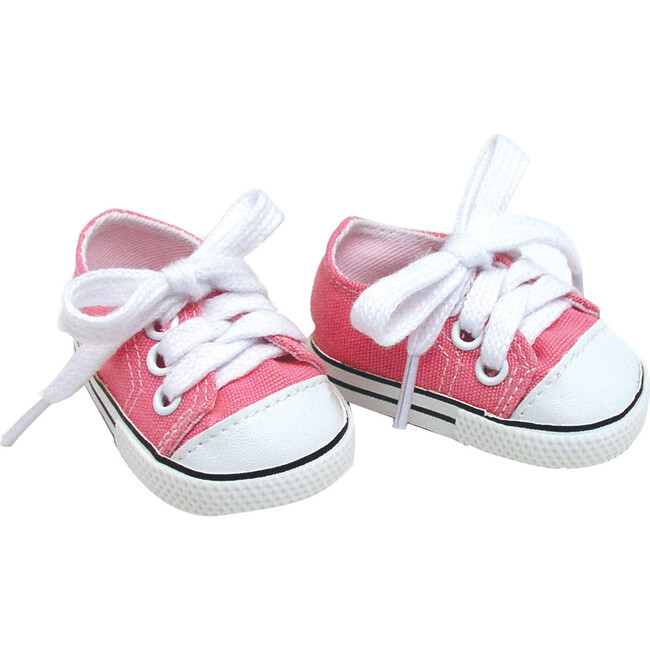 18'' Doll Canvas Sneakers, Light Pink - Doll Accessories - 1