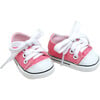 18'' Doll Canvas Sneakers, Light Pink - Doll Accessories - 1 - thumbnail