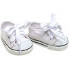 18'' Doll Canvas Sneakers, White - Doll Accessories - 1 - thumbnail