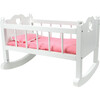 16" Doll High End Baby Cradle, White - Doll Accessories - 1 - thumbnail