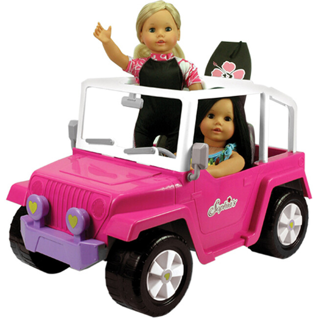 18'' Doll 4 x 4 Beach Cruiser Vehicle, Hot Pink
