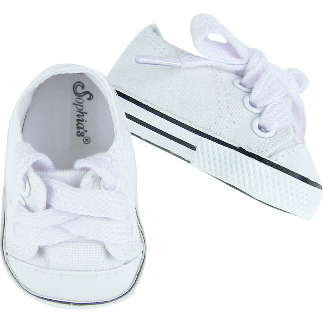 18'' Doll Canvas Sneakers, White