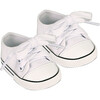 18'' Doll Canvas Sneakers, White - Doll Accessories - 3 - thumbnail