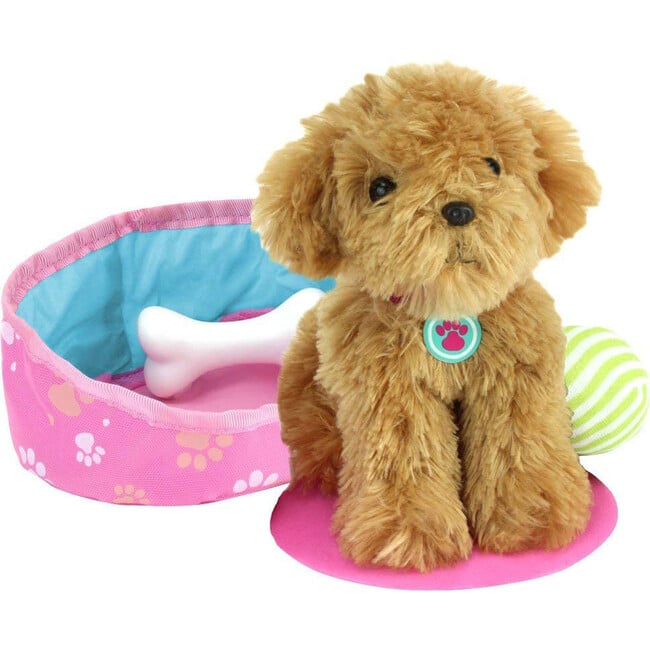 18'' Doll Puppy Dog & Accessories Set, Pink - Doll Accessories - 3