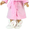 18'' Doll Bunny Slippers, White - Doll Accessories - 4
