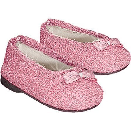 18'' Doll Glitter Shoes, Light Pink - Doll Accessories - 4