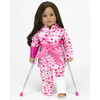 18'' Doll Crutches, Arm Cast, Leg Cast & Bandage, Sliver - Doll Accessories - 4