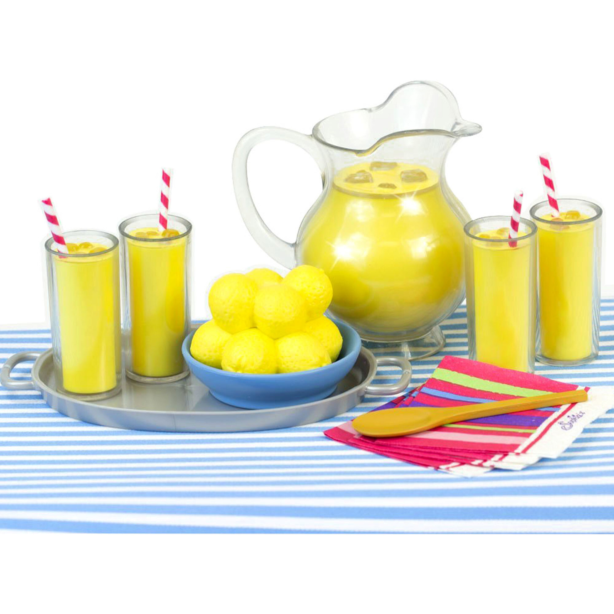 18'' Doll Fresh Lemonade Set, Yellow - Doll Accessories - 1